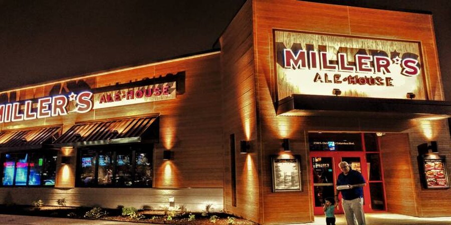  Miller's Ale House has opened on Columbus Boulevard in South Philly, in the former location left vacant by Champ's Restaurant & Bar two years ago. Construction is now complete and doors are open at 2100 S Columbus BLVD, Market East location across from Lowe's and next to Longhorn's Steak House. The new location is the second in Philadelphia and the fifth to open in Pennsylvania.