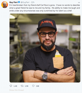 Chef Passing Twitter