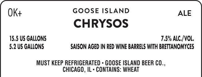 Chicago’s Goose Island Beer Company Chrysos Brew