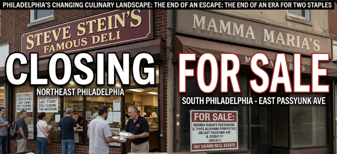 Two Longtime Restaurants Closing and For Sale in Philadelphia