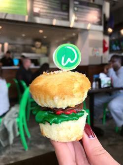 If you have room for dessert, Carlo’s Bakeshop created their own cupcake just for Wahlburgers. They are delivered fresh daily with several signature flavors. Milkshakes and adult frappes are also available on their drink menu. They are blended together to offer delightfully sweet concoctions such as the Fluffanuttahh, made with vanilla ice cream, Marshmallow Vodka, Crème de Banana, and peanut butter.