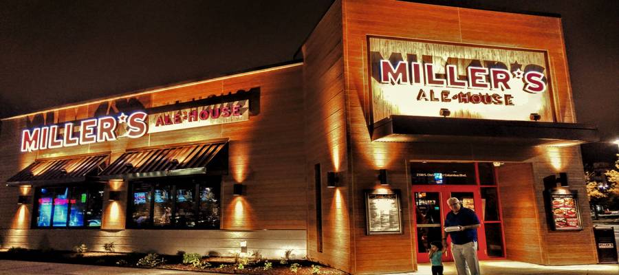  Miller's Ale House has opened on Columbus Boulevard in South Philly, in the former location left vacant by Champ's Restaurant & Bar two years ago. Construction is now complete and doors are open at 2100 S Columbus BLVD, Market East location across from Lowe's and next to Longhorn's Steak House. The new location is the second in Philadelphia and the fifth to open in Pennsylvania.