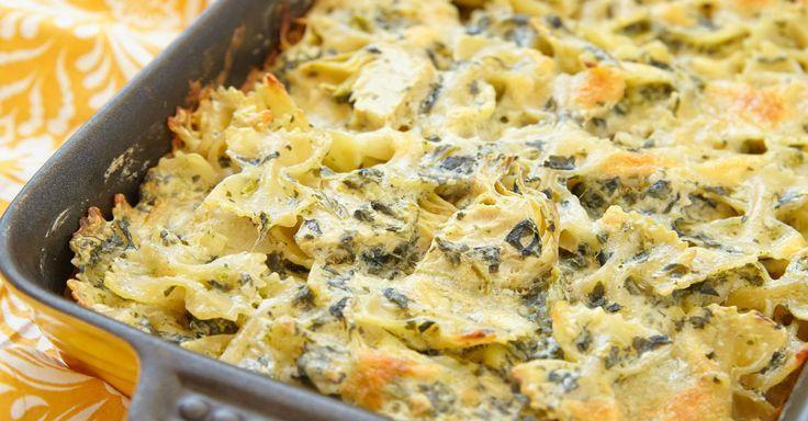 Spinach and Artichoke Heart Two Potato Casserole