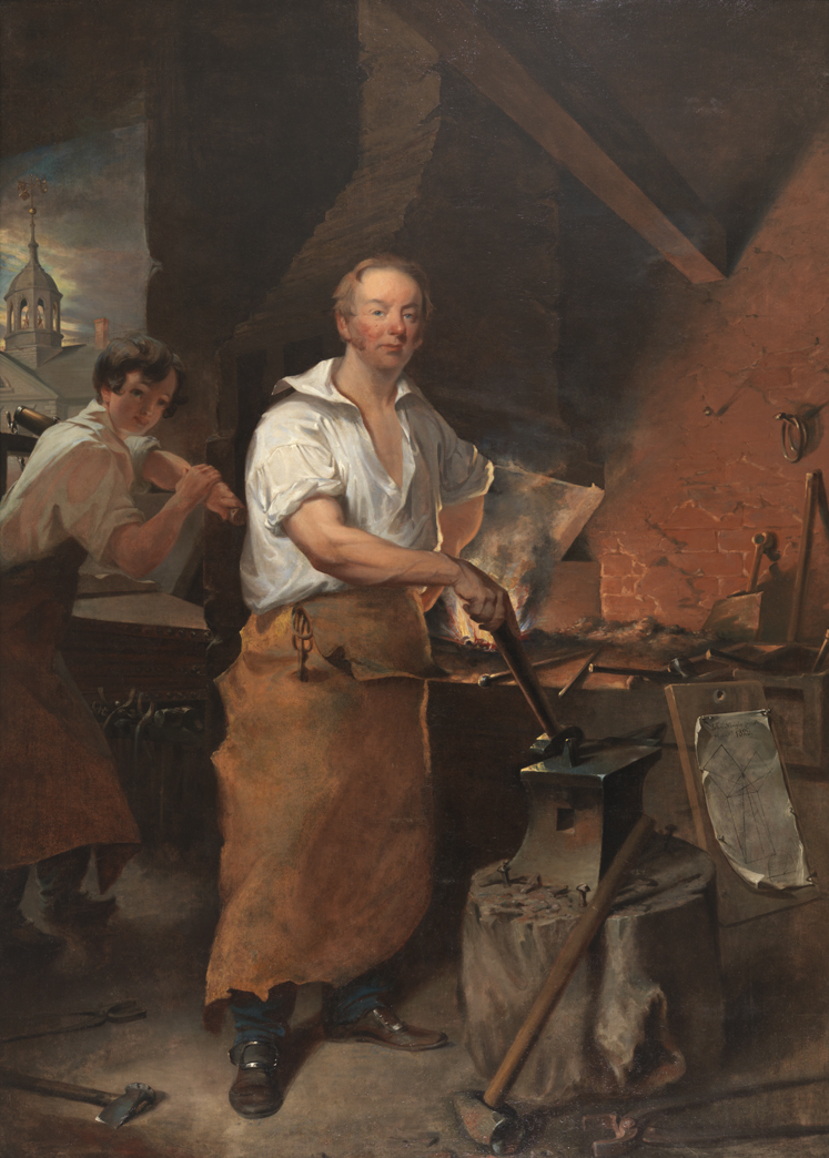 Patrick Lyon at the Forge by John Neagle. Source: PAFA