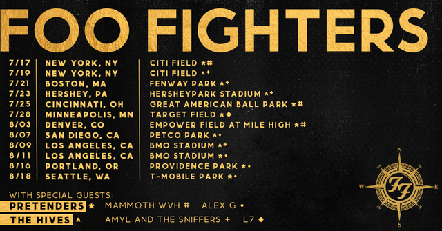 Foo Fighters Announce 2024 U.S. Stadium Dates