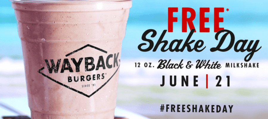 Wayback Burgers First Day of Summer with Free Shakes