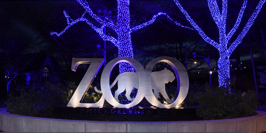 Philadelphia Zoo Lights Up Blue For First Responders