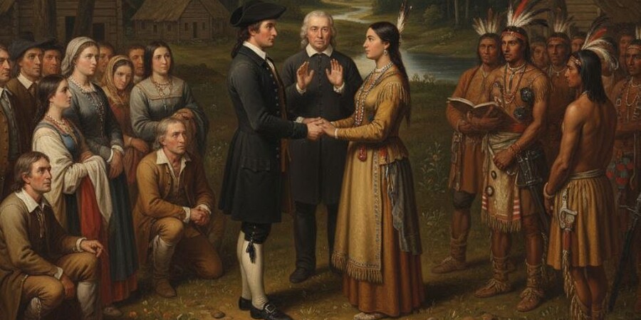 Where Was The First Colonial Marriage in Pennsylvania?