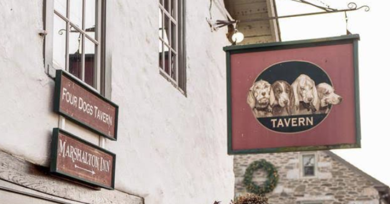 A Historic Stable Turned Brasserie at The Four Dogs Tavern