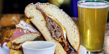  That Is a Burger Served on King Cake